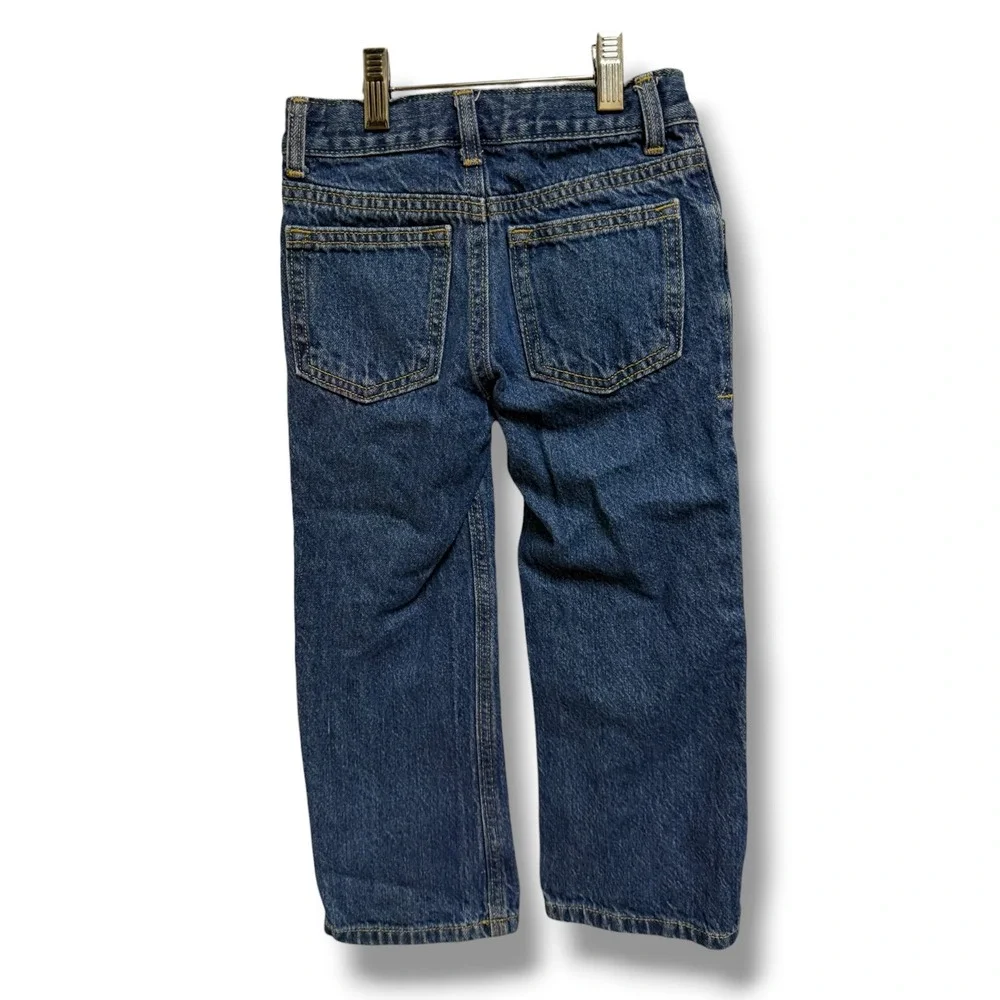 Gymboree Classic Straight Leg Jeans Adjustable Waist Kids Size 5 Medium Wash